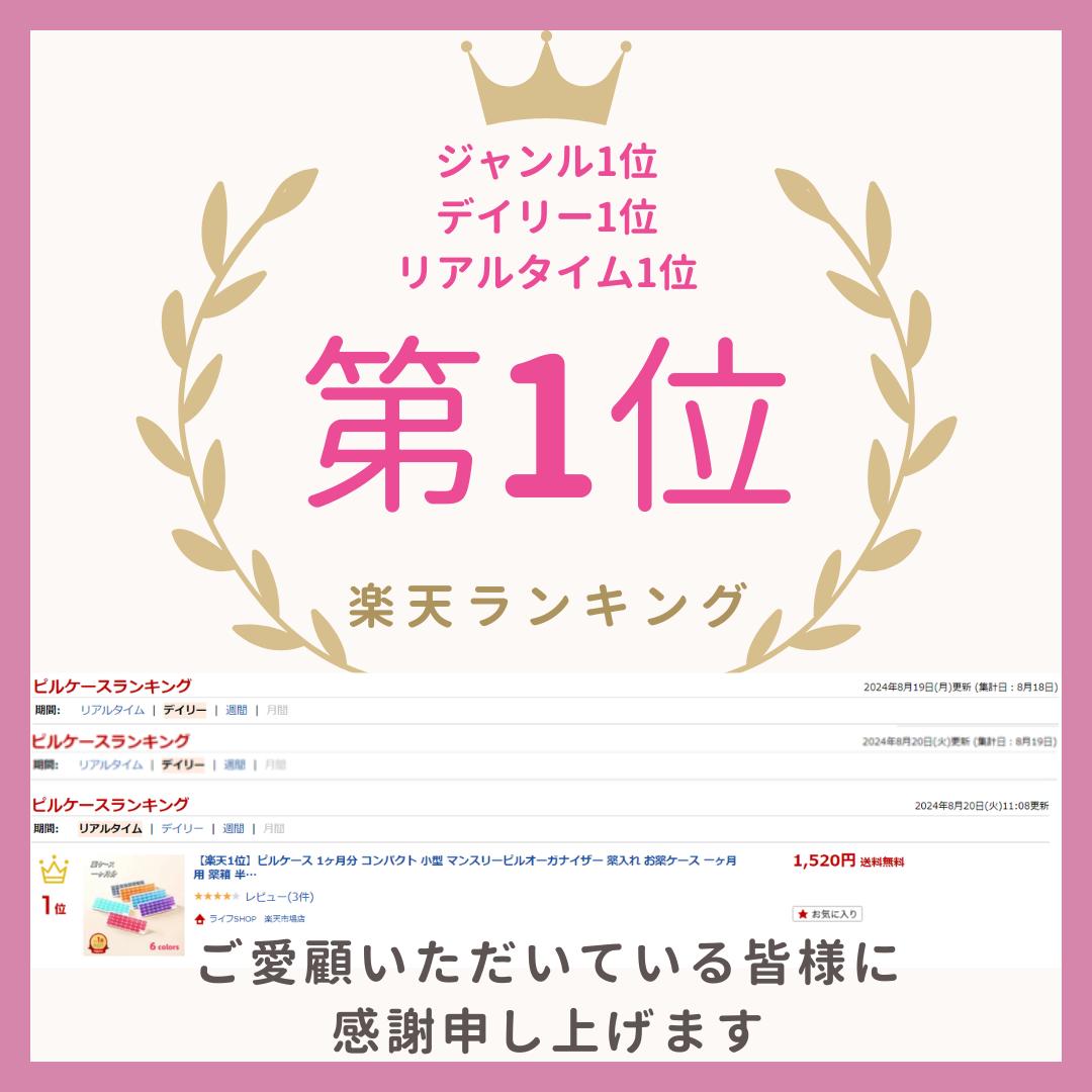 ピルケース 薬ケース コンパクト 1ヶ月 薬入れケース かわいい 小型 薬小分けケース サプリメントケース 薬入れ お薬ケース 一ヶ月用 薬管理グッズ 半透明 大容量 31日用 飲み忘れ 収納 携帯用 薬ポーチ 小分け入れ 薬の飲み忘れ防止 グッズ 2