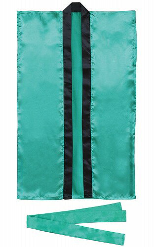 アーテック ArTec サテンロングハッピ 緑 S ( ハチマキ付 ) 中学生 体育 ダンス よさこい 衣装 ピンク 応援 発表会 ハッピ 体育祭 ハチマキ付き ロング丈 子供 黄色 サテン お遊戯会 学芸会 応援団 グリーン お祭り 半纏 ソーラン節 半被 高品質