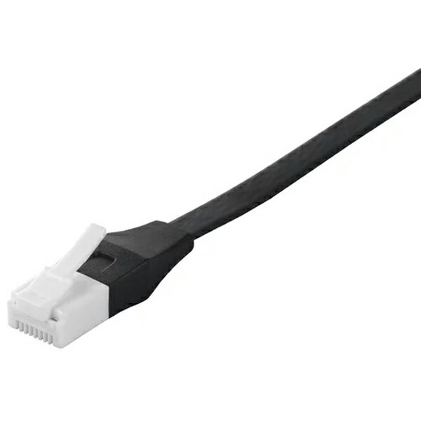 バッファロー iBUFFALO ツメの折れないLANケーブル カテゴリ6a ストレート フラットタイプ ブラック BSLS6AFU30BK 高品質
