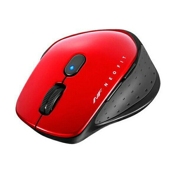 バッファロー 無線 BlueLED 5ボタン ネオフィットマウス Mサイズ レッド BSMBW510MRD 高品質