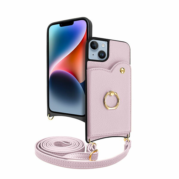 shizukawill iPhone14 Plus ショルダーケース アイファンデ5 フルール iPhone14 Plus ローズティ APIP14MIF53PU シズカウィル