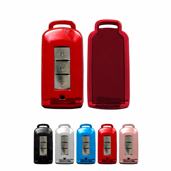 shizukawill ドライブライフ ミツビシ車用 キーケース スマートキーケース KEYMI26 レッド ACCARKEYMI26RE シズカウィル