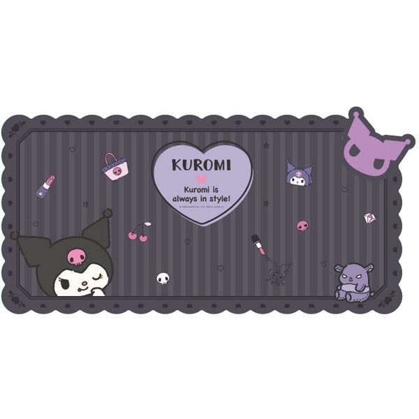グルマンディーズ SANG-376KU サンリオキャラクターズ　ダイカットデスクマット　Lサイズ　 クロミ