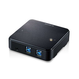 【正規代理店】 エレコム U3SW-T2 USB3.0 対応 切替機 PC2台 USB 切替器 PC側 2ポート 接続機器 4ポート 手元スイッチ ブラック