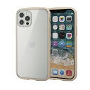 iPhone 12/iPhone 12 Pro ハイブリッドケース アイボリー TOUGH SLIM LITE フレームカラー 硬度8H 耐衝撃 薄型 軽量 PM-A20BTSLFCIV