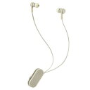  エレコム LBT-HPC17WH ワイヤレスイヤホン Bluetooth5.0 両耳 コードあり 巻き取り式 クリップ付 ストーンホワイト コンパクト