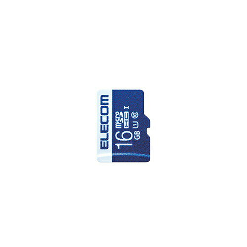 【正規代理店】 エレコム MF-MS016GU11R microSDカード データ復旧サービス付き microSDHCカード (UHS-I U1) 16GB