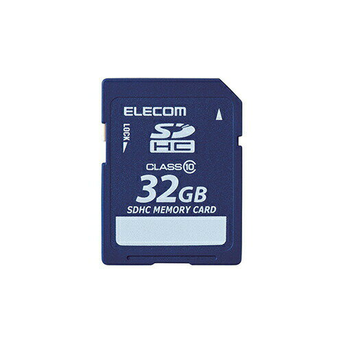 【正規代理店】 エレコム MF-FSD032GC10R 安心のデータ復旧サービス付SDHCカード/Class10/32GB