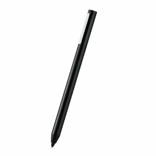 【正規代理店】 エレコム PWTPACST02BK タッチペン スタイラスペン 極細 充電式 アクティブスタイラスペン 1.5mm ペン先交換可 ブラック オートスリープ クリップ スマホ スマートフォン タブ…