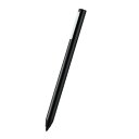  エレコム PWTPACST02BK タッチペン スタイラスペン 極細 充電式 アクティブスタイラスペン 1.5mm ペン先交換可 ブラック オートスリープ クリップ スマホ スマートフォン タブレット 滑らかな