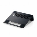【正規代理店】 エレコム PCA-LTSV03BK ノートパソコンスタンド PCスタンド 11.6～17.3インチ対応 スチール製 スリットデザイン ブラック