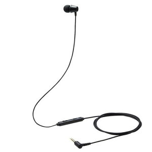 【 送料0円 】 エレコム イヤホン 子供用 片耳 有線 マイク付 高耐久 4極ミニプラグ 低音量仕様 ミュートスイッチ付 オンライン学習 ブラック HS-KD06TBK格安セール