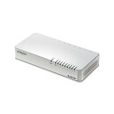 【正規代理店】 エレコム EHC-G08PN2-JW スイッチングハブ 1000BASE-T対応 8ポート ファンレス マグネット付き プラスチック筐体 ホワイト ELECOM 1年保証 マグネット付 ギガビット対応 電源内蔵 エコ省電力タイプ プラスチック パソコン周辺機器 小型 高品質