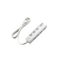 【正規代理店】 エレコム T-E5C-2420WH 電源タップ 2m コンセント 延長コード タップ コンセントタップ 個別 スイッチ 付 省エネ 横挿し 4個口 ホワイト ELECOM オフィス向け 配線 サーバー用電源タップ 個別スイッチ サーバー 業務用 スイングプラグ 高品質