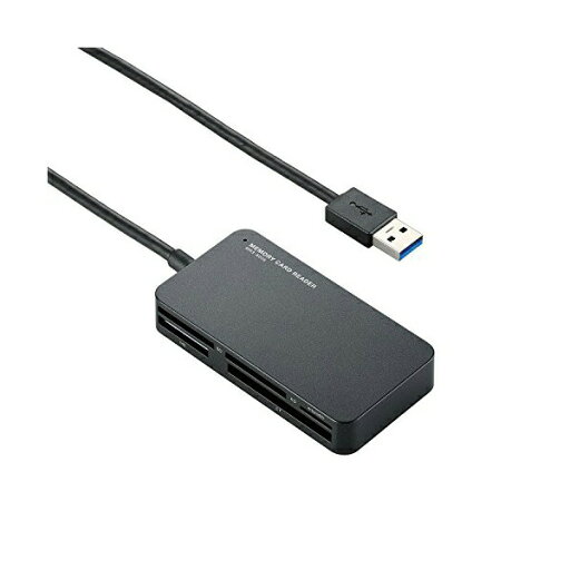 【 送料0円 】 エレコム カードリーダー USB3.0 9倍速転送 スリムコネクタ ケーブル一体タイプ ブラック USB3.0対応メモリリーダライタ MR3-A006BK 【 送料0円 】 エレコム カードリーダー USB3.0 9倍速転送 スリムコネクタ ケーブル一体タイプ ブラック USB3.0対応メモリリーダライタ MR3-A006BK