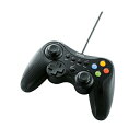 【 送料0円 】 エレコム ゲームパッド USB接続 Xinput / DirectInput両対応 Xbox系12ボタン振動 / 連射 【 ドラゴンクエストX 眠れる勇者と導きの盟友 推奨 】 ブラック Xinput対応12ボタンUSBゲームパッド JC-U3613MBK