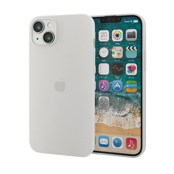 【正規代理店】 エレコム PM-A22BPP05CR iPhone 14 Plus 用 ソフトケース 極薄 0.5mm マットクリア iPhone14 Plus 6.7インチ ソフト ケース カバー マットクリア