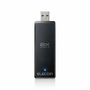 【正規代理店】 エレコム WDC-X1201DU3-B 無線LAN子機 無線LANアダプター Wi-Fi 6 USB3.0対応 1201M 5GHz帯は最大1201Mbps 2.4GHz帯は最大574Mbpsの高速通信 11ax ブラック