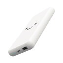 【正規代理店】 エレコム DE-C38-10000WF モバイルバッテリー 10000mAh 大容量 15W / 3A 15W / 3A 入出力( Type-C ×1 ) 出力( USB-A ×1 ) おまかせ充電対応 充電器 ホワイトフェイス