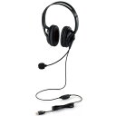 【正規代理店】 エレコム HS-HP02SUBK 有線 ヘッドセット 両耳 大型 USB オーバーヘッド USB-A 1.8m ブラック ELECOM 1年保証...