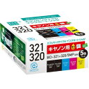 【正規代理店】 エレコム ECI-C3203215P/B BCI-321+320/5MP互換 エコリカ リサイクルインク CANON ブラック(顔料)、ブラック、シアン、マゼンタ、イエロー(染料) 5個パック 高品質(2)