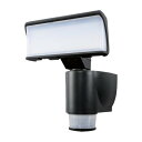 DXアンテナ DSLD10TC1 小型LEDセンサーライト (180度自動追尾/1灯型/昼白色/1000 lm/保護等級IP44) エレコム 防犯ライト デルカテック ブラック 照明 防犯センサーライト 自動追尾機能付 ライト 高品質