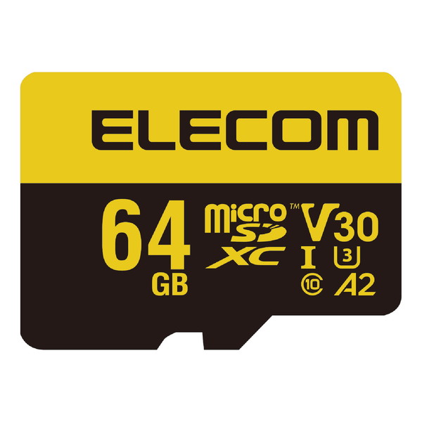 【正規代理店】 エレコム MF-HMS064GU13V3 マイクロSDカード microSDXC 64GB Class10 UHS-I U3 V30 読込最大90MB/s Nintendo Switch 動..