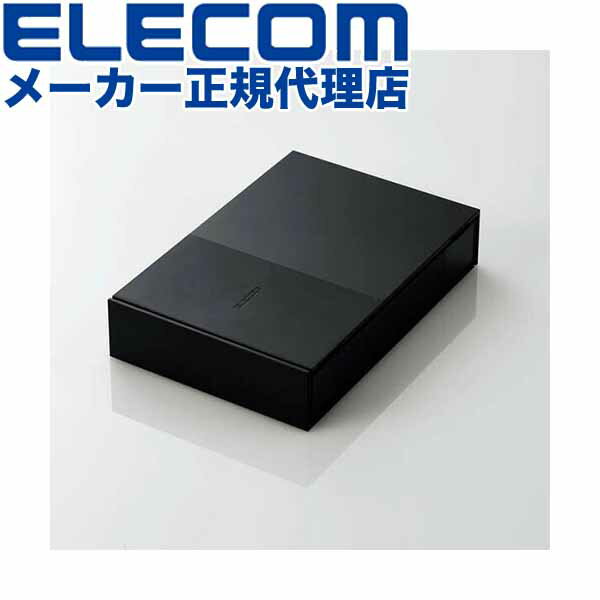 エレコム ELD-GTV020UBK ELECOM TV向け外付けハードディスク (2TB/ブラック) 番組録画向け ブラック 外付けハードディスク テレビ録画向け 外付け 外付ハードディスク デスクトップ 静音ファンレス設計 高品質