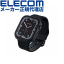 【正規代理店】 エレコム AW-21AFCGCBK Apple Watch series7 45mm 用 カバーケース プレミアムガラス セラミックコート アッ...