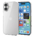 【正規代理店】 エレコム PM-A24AHVCK2CR iPhone 16 ケース ハイブリッド フォルティモ 衝撃吸収 カメラレンズ保護設計 ストラップホール付 硬度5H 黄変防止 クリア ELECOM 高品質
