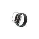 【正規代理店】 エレコム AW-24AFLGFALSV アップルウォッチ ガラス フィルム 【 Apple Watch Series 10 46mm 対応 】 全面保護 表面硬度10H 高透明 フレーム付 指紋防止 飛散防止 気泡防止 シルバー 高品質(2)