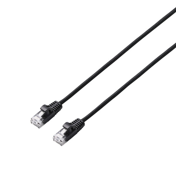 【正規代理店】 エレコム LD-GPAM/BK50 LANケーブル CAT6A 5m 爪折れ防止 高耐久 メッシュ 【 モデム ルーター PS5 PS4 Xbox 等対応 】 ブラック