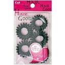 【3個セット】 貝印 H/G スプリングヘアゴム 黒 5P 日用品 ヘアピン ヘアゴム ヘア用品 ヘアセット 雑貨品 理美容用品 美粧 ヘア小物 ヘアケア 貝印カミソリ ヘアグッズ 日用消耗品