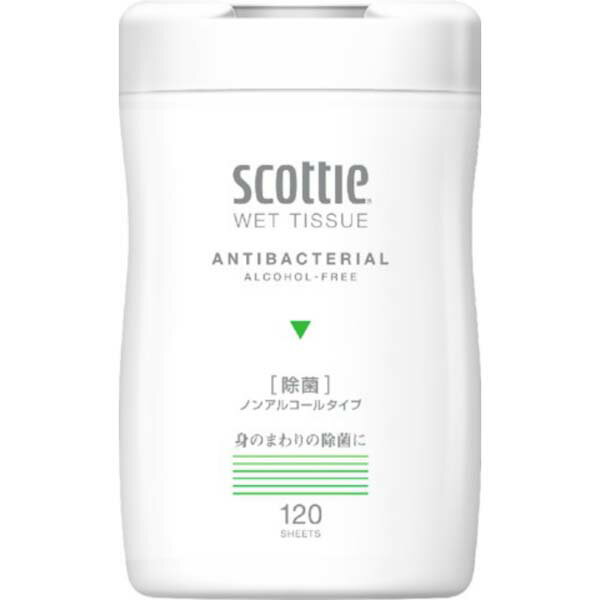 【5個セット】 日本製紙クレシア スコッティ ウェットティシュー 除菌 ノンアルコールタイプ 120枚 本体 ぬれティッシュ 消耗品 住環境用品 除菌ノンアルコールタ 紙製品 ボトル シンプル ウェットタオル 除菌ノンアルコール ウェット 大容量 日本製