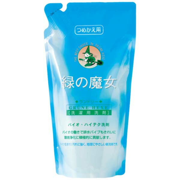 【10個セット】 緑の魔女ランドリー詰替620ML
