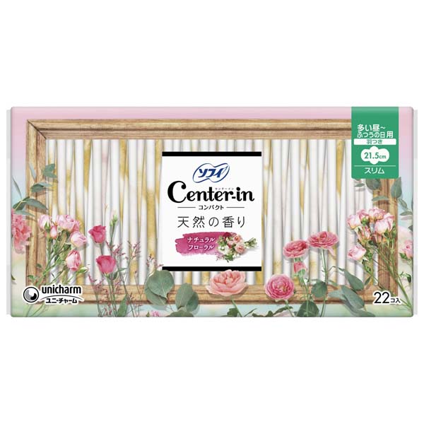 ユニ・チャーム（ユニチャーム） センターインコンパクト1/2フローラル多い昼用22枚