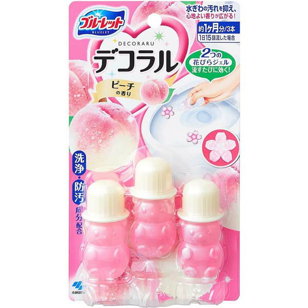 【5個セット】 小林製薬 ブルーレットデコラル ピーチの香り