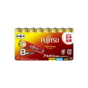 【60個セット】 富士通 High Power ハイパワー アルカリ乾電池 単4形 1.5V 8個パック FDK