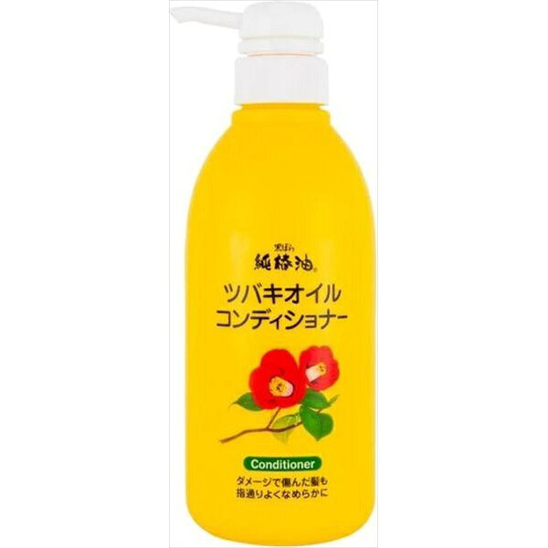【24個セット】 純椿油 ツバキオイル コンディショナー 500mL コンディショナー 椿オイル 椿油 補修 ダメージヘア カラーリング パーマ 傷んだ髪 パサついた髪 生搾り椿油 ツバキ油 毛髪補修 しっとり 潤い 日本製