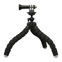 【2個セット】エレコム AC-TPFL01BK GoPro HERO9 / 8 / 7 / 6 / 5 / MAX用 マウント 自撮り棒 フレキシブル 三脚 軽...