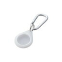 【4個セット】エレコム AT-SCKCR AirTag用ケース 保護カバー シリコン カラビナ付 アンチダストコート 持ち運び クリア 高品質