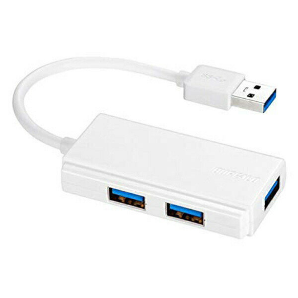 バッファロー BSH3U100U3WH USB3.0 バスパワー 3ポート ハブ ホワイト 3ポート BUFFALO 高品質