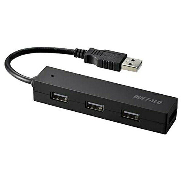バッファロー BSH4U050U2BK USB2.0 バスパワー 4ポート ハブ ブラック 4ポート BUFFALO 高品質