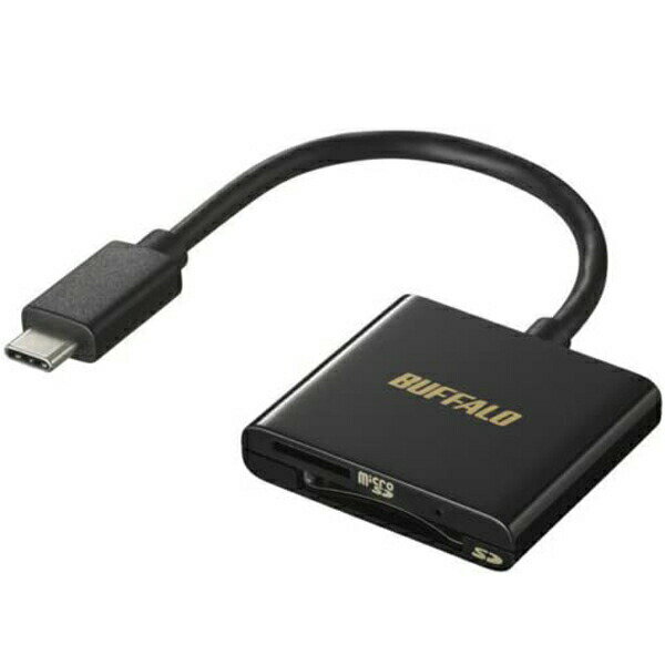 Хåե BSCR110U3CBK USB3.2Gen1 Type-C ɥ꡼ SD/microSD USB3.0³ BUFFALO