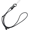 【4個セット】エレコム DGS-010BK デジカメ用 ネックストラップ コンパクト L ブラック デジタルカメラネックストラップ / グラフギア / 高品質