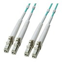 サンワサプライ HKB-CSOM3LCLC-100 コード集合型光ファイバケーブル(マルチ50μmOM3、LC×2-LC×2、100m) LAN 光ケーブル他 ...