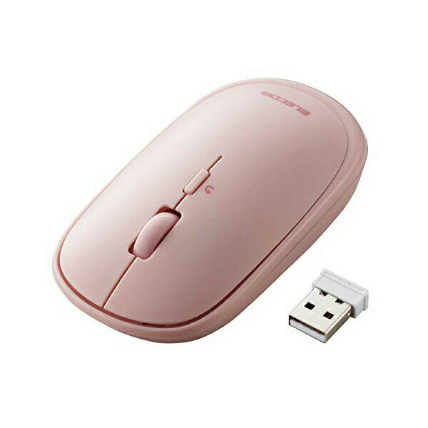 【3個セット】ELECOM M-TM10DBPN 2.4GHz無線マウスM-TM10シリーズ/M-TM10DBシリーズ/ピンク 光学式 モバイル レシーバー収納付 モバイルマウス 超軽量設計 薄型 ワイヤレス 収納ポーチ付き 割り当て機能 マウス ポーチ付 高品質