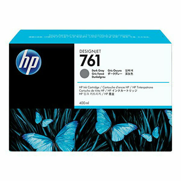 【正規代理店】 HP CM996A 純正 761 インクカ-トリッジ ダ-クグレ- 400ml