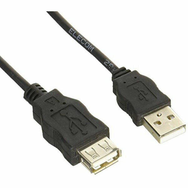 エレコム USB-ECOEA30 ELECOM USBケーブル 延長 USB2.0 (USB A オス to USB メス) RoHS指令準拠 配線 ..