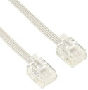 エレコム MJ-3WH ELECOM モジュラーケーブル 3m スリム ホワイト 配線 電話ケーブル 高品質